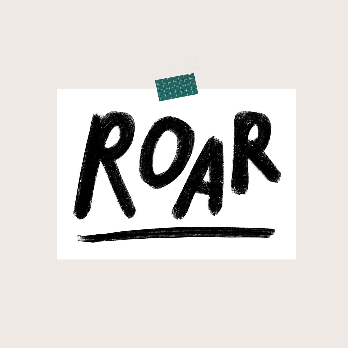 Roar A5 kid's bedroom print