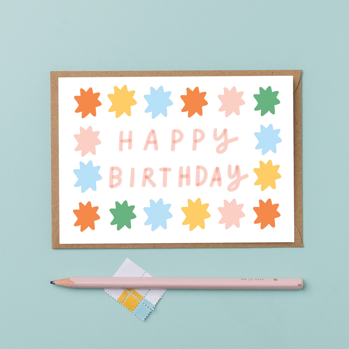 Birthday stars card