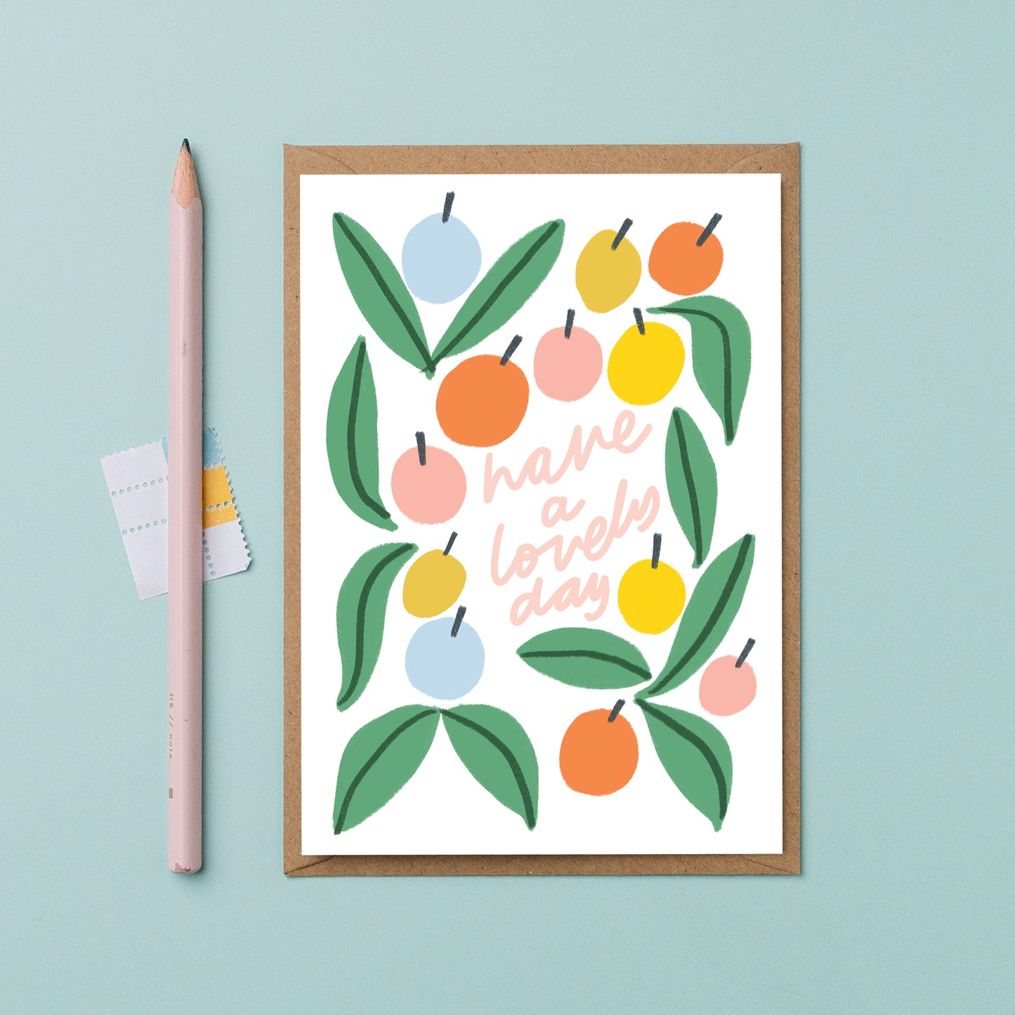 Have a lovely day fruit card