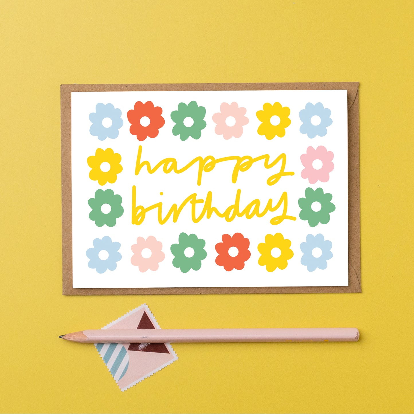 Birthday daisies multi coloured