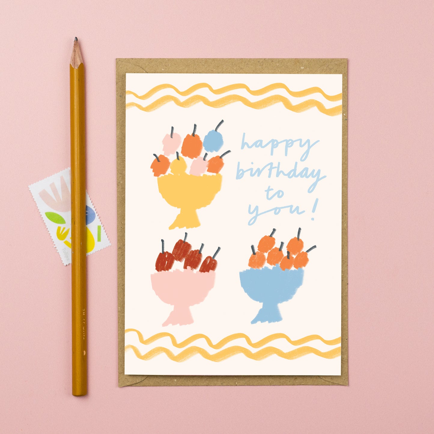 Birthday fruit card