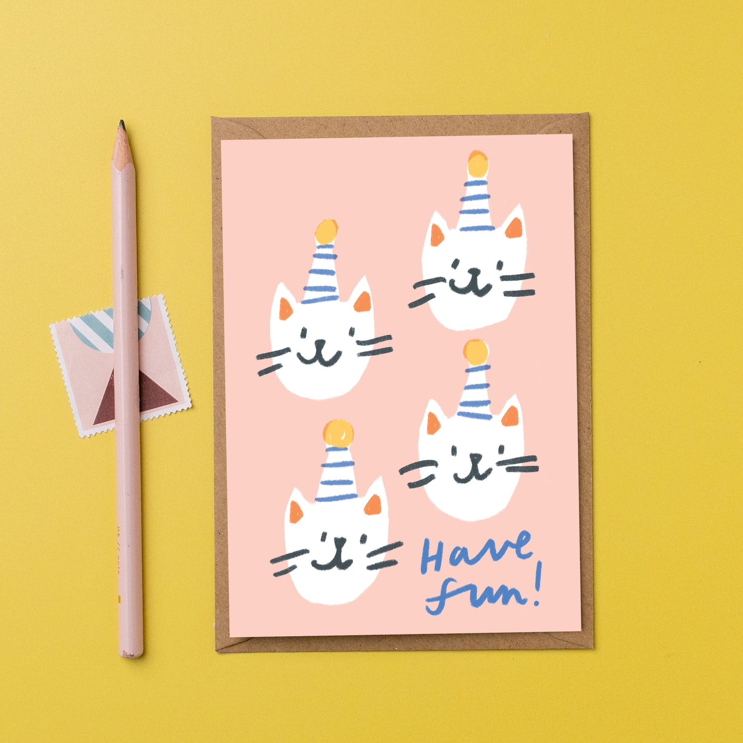 Birthday cats card