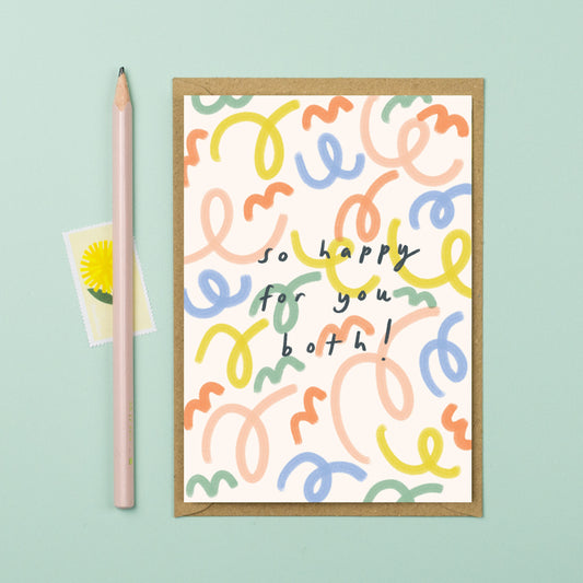 So happy for you both celebration card