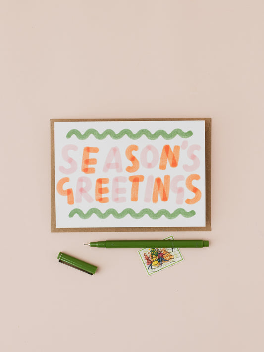 Season's Greetings Christmas card