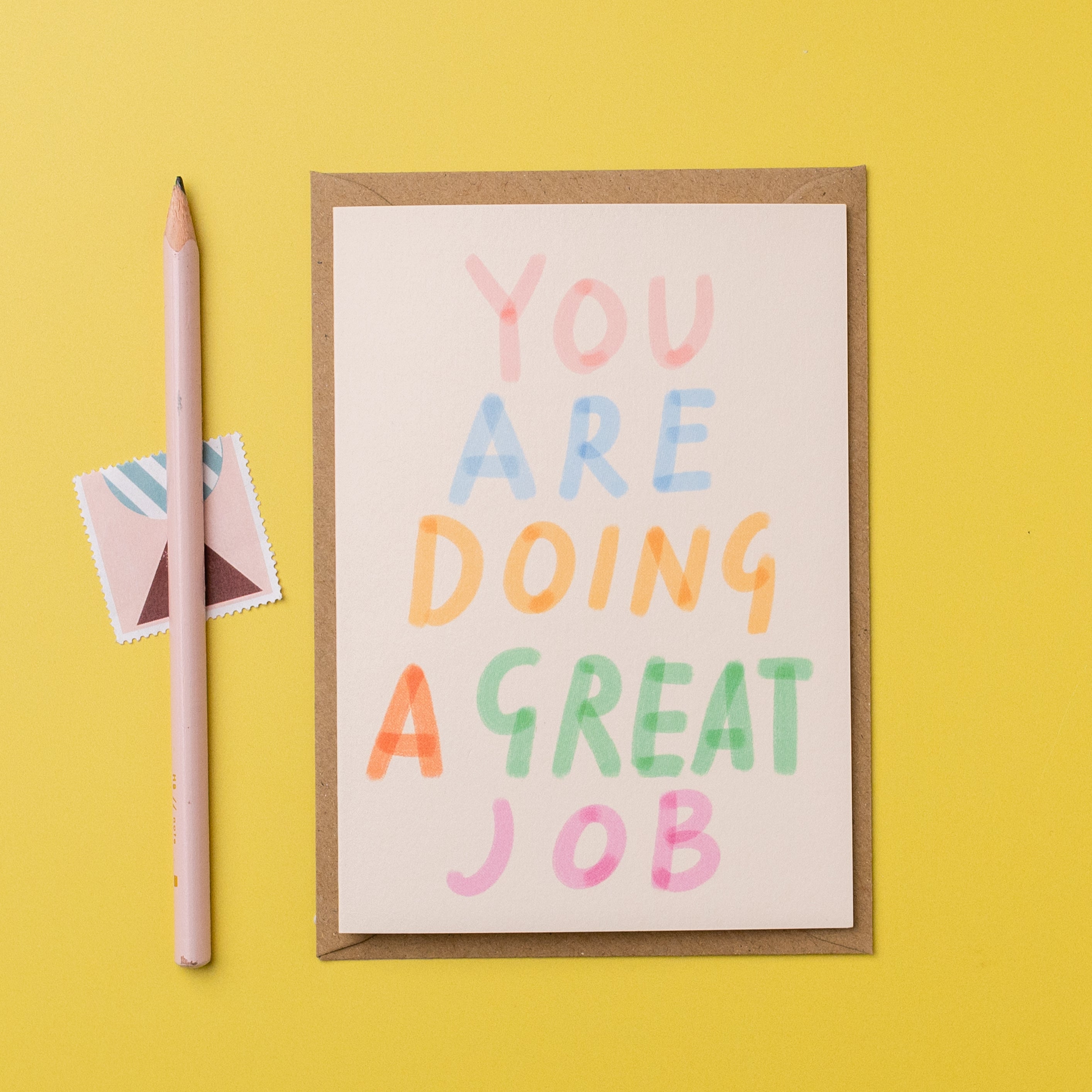 Homemade Good Job Card You are doing a great job card – Letterbox Lane
