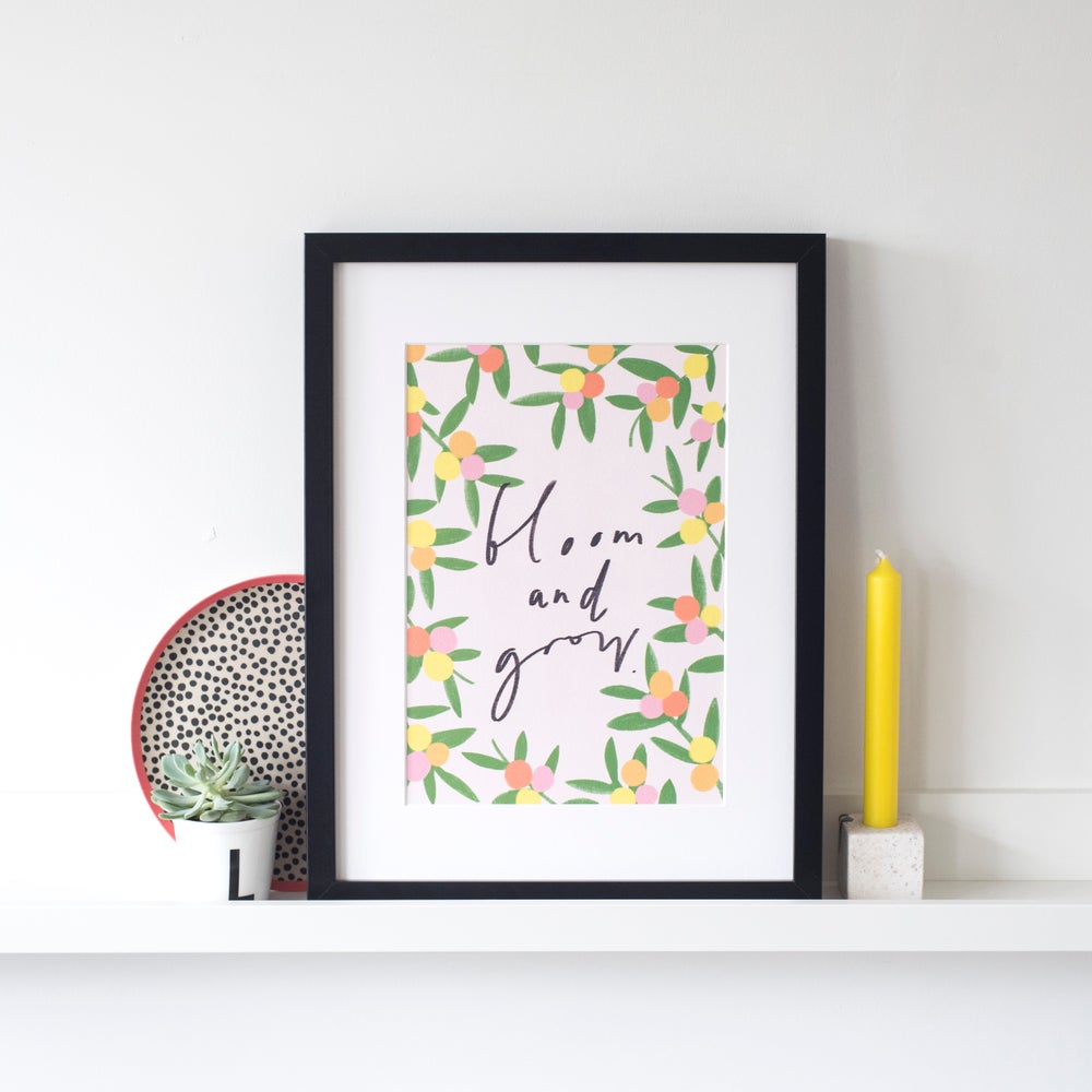 'Bloom and Grow' floral print