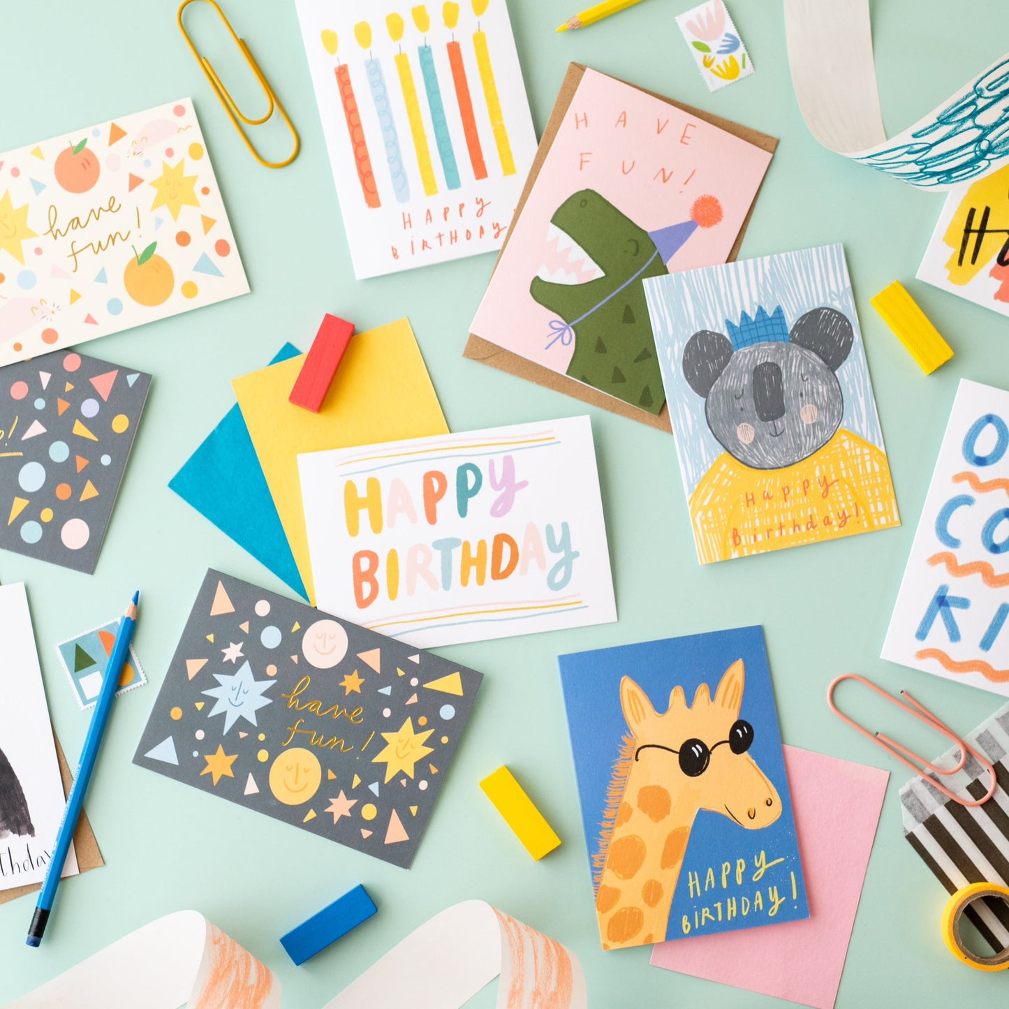 Mixed birthday cards bundle - 3 different options 6 cards in each