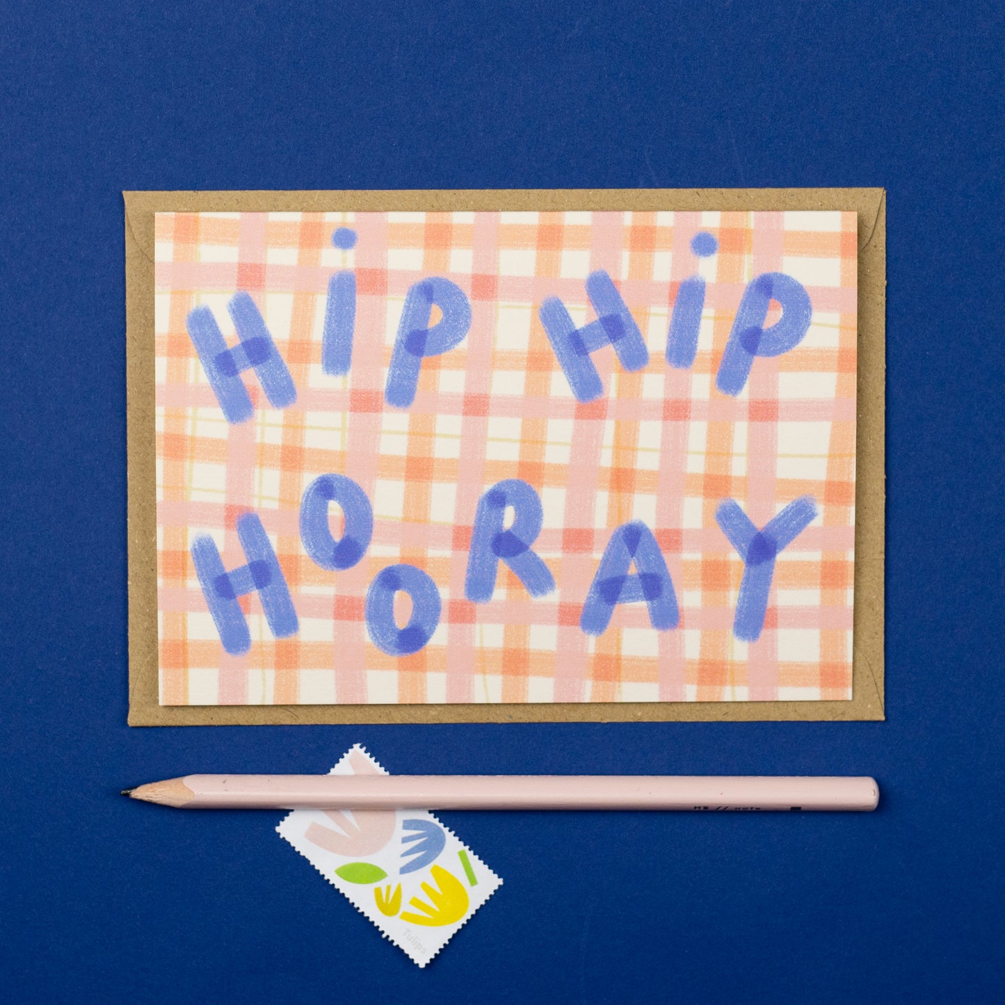 Hip Hip Hooray checked card