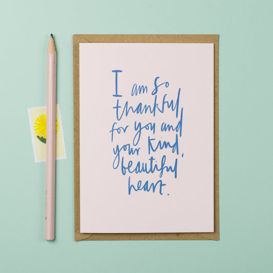 I am so thankful - A6 Card